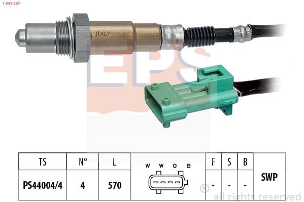 Sonda Lambda EPS Made in Italy - OE Equivalent 1.997.597