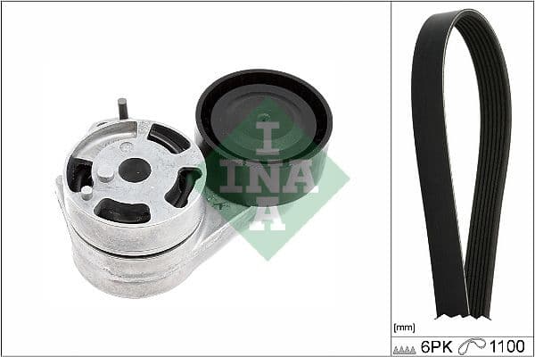 Set curea transmisie cu caneluri Schaeffler INA 529 0576 10