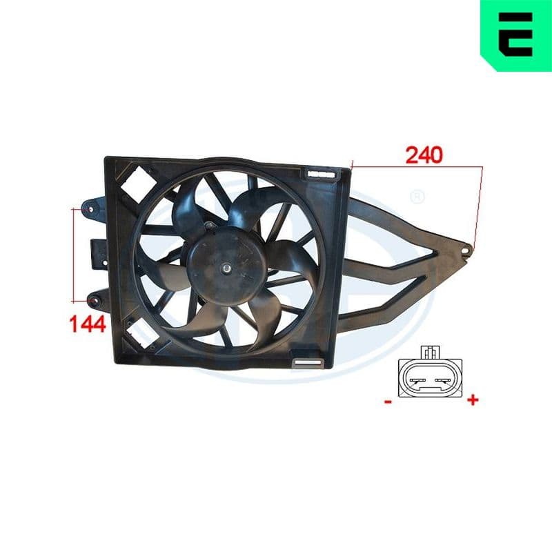 Ventilator, radiator ERA 352007