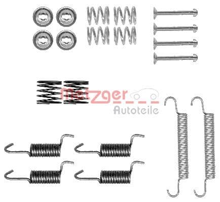 set accesorii, saboti frana parcare METZGER AUTOTEILE 105-0899