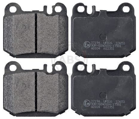 set placute frana,frana disc ABS 37194