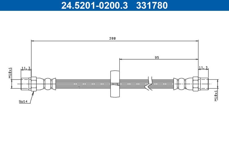 Furtun frana ATE 24.5201-0200.3