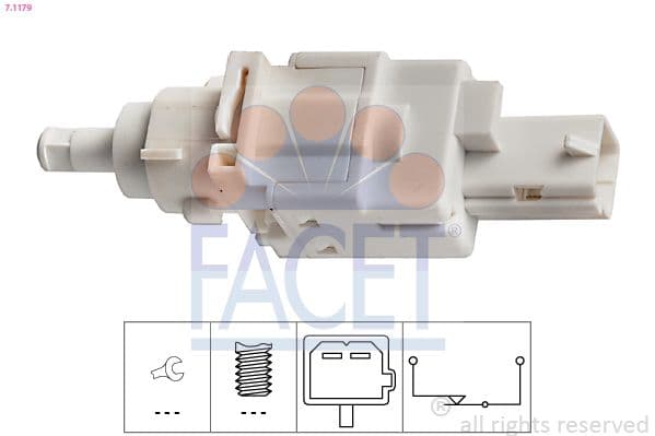 Comutator lumini frana FACET Made in Italy - OE Equivalent 7.1179