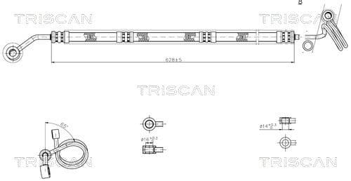 Furtun hidraulic, sistem de directie TRISCAN 8516 29015