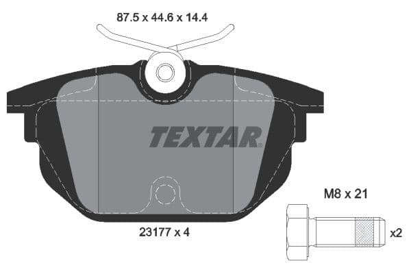 set placute frana,frana disc TEXTAR 2317703