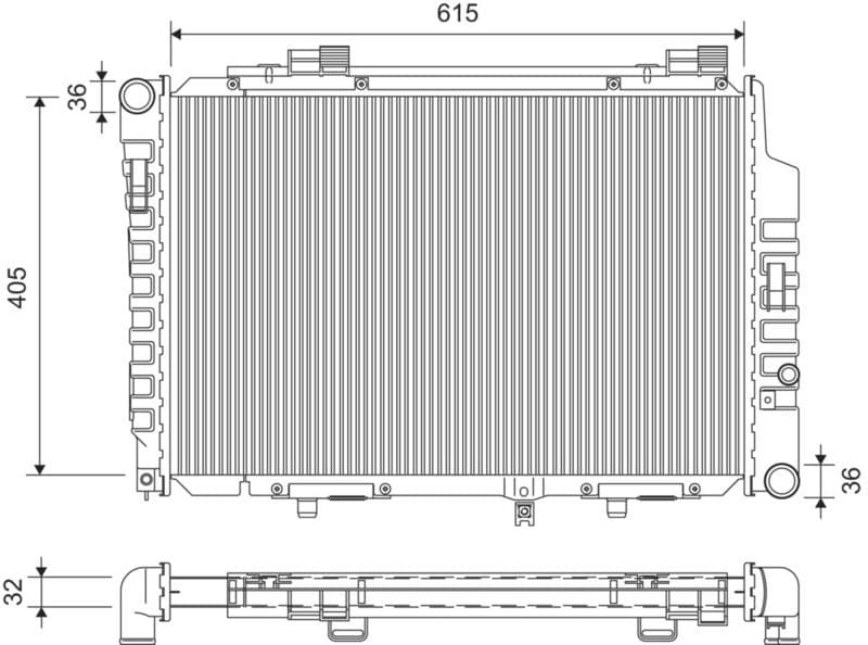 Radiator, racire motor VALEO 701427