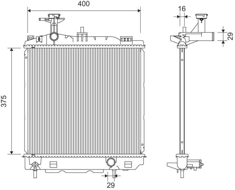Radiator, racire motor VALEO 701367