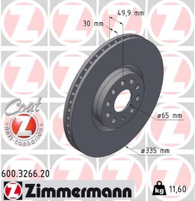 Disc frana ZIMMERMANN COAT Z 600.3266.20