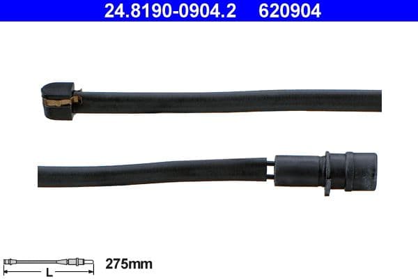 senzor de avertizare,uzura placute de frana ATE 24.8190-0904.2