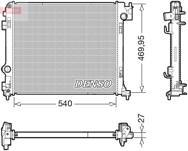 Radiator, racire motor DENSO DRM46065