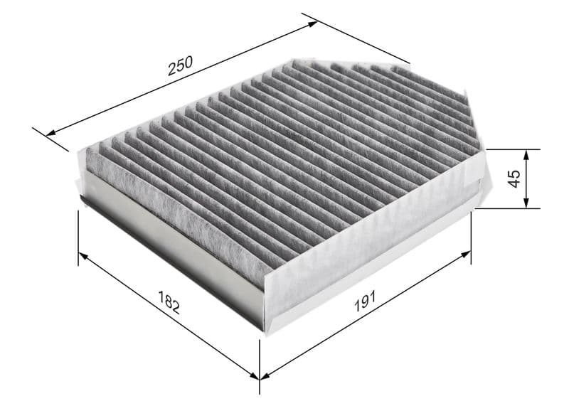 Filtru, aer habitaclu BOSCH 1 987 435 509
