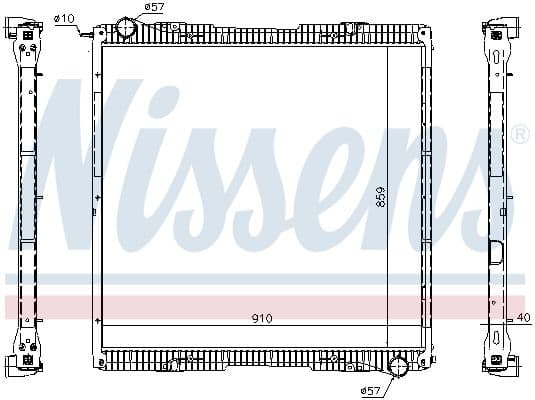 Radiator, racire motor NISSENS 67292