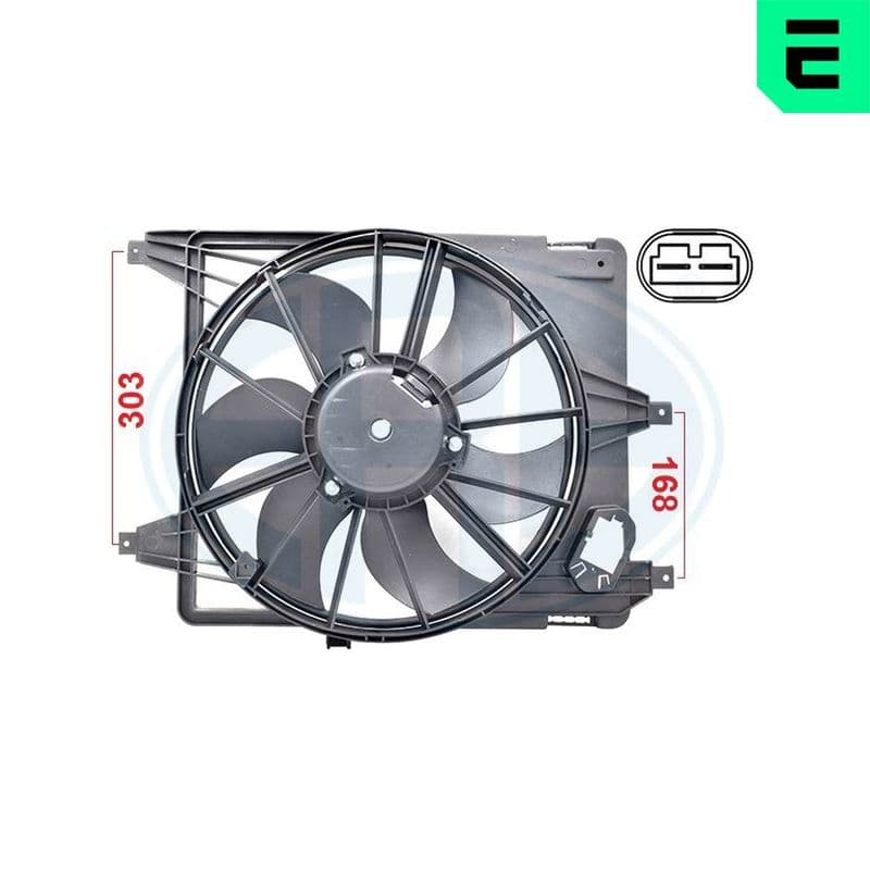 Ventilator, radiator ERA 352086