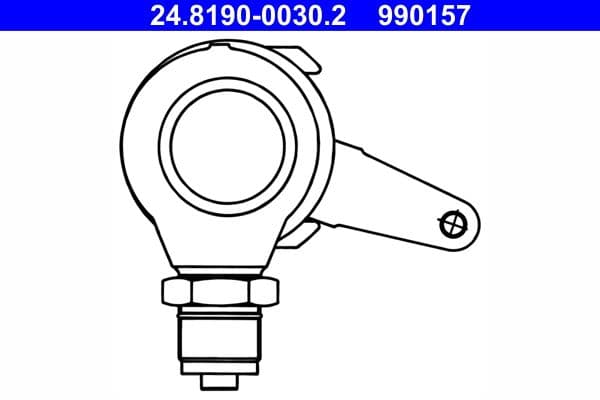 Manetă, etrier de frână (frână de mână) ATE 24.8190-0030.2