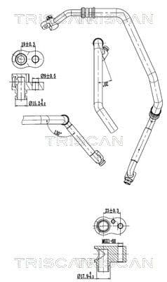conducta presiune variabila,aer conditionat TRISCAN 9010 29055
