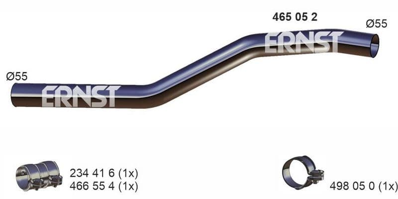 Teava de reparatie, filtru particule ERNST 465052