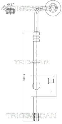 Furtun hidraulic, sistem de directie TRISCAN 8516 29030