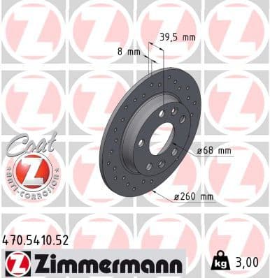 Disc frana ZIMMERMANN SPORT Z 470.5410.52