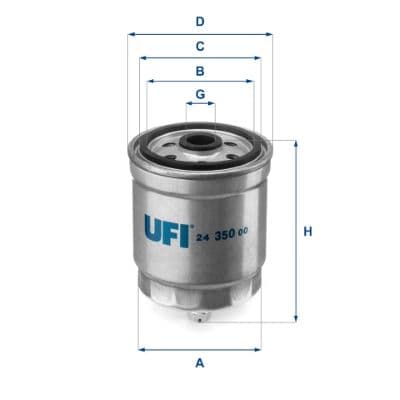 filtru combustibil UFI 24.350.00