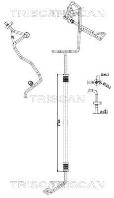 conducta presiune variabila,aer conditionat TRISCAN 9010 10037