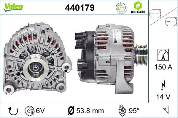 Generator / Alternator VALEO RE-GEN REMANUFACTURED 440179