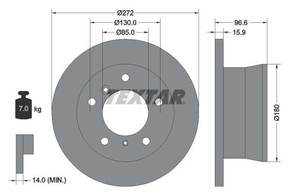 Disc frana TEXTAR PRO 92137603