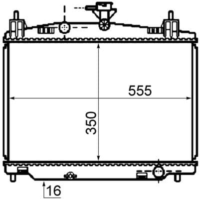 Radiator, racire motor MAHLE BEHR CR 1071 000S