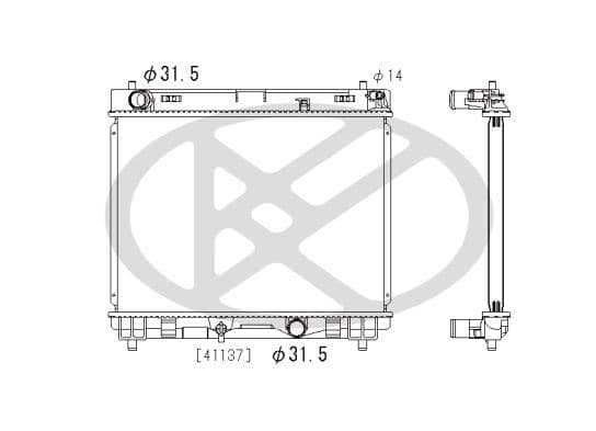Radiator, racire motor KOYORAD PL012486