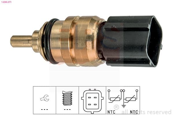 senzor,temperatura lichid de racire EPS Made in Italy - OE Equivalent 1.830.371