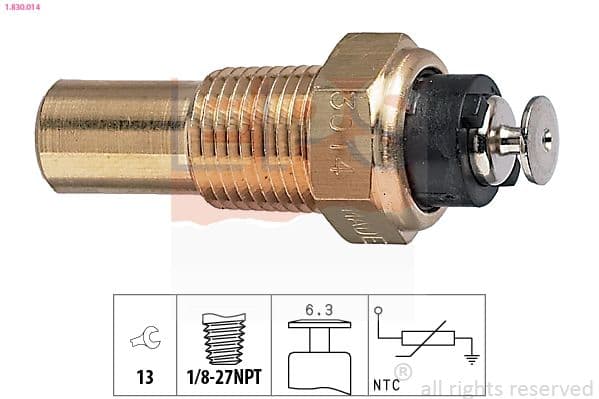 senzor,temperatura lichid de racire EPS Made in Italy - OE Equivalent 1.830.014