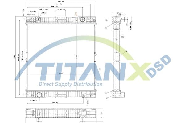 Radiator, racire motor TITANX RX609003