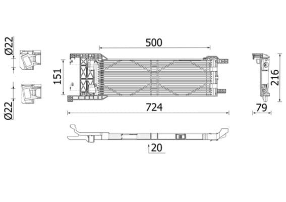 Radiator racire ulei, cutie de viteze automata MAHLE BEHR *** PREMIUM LINE *** CLC 325 000P