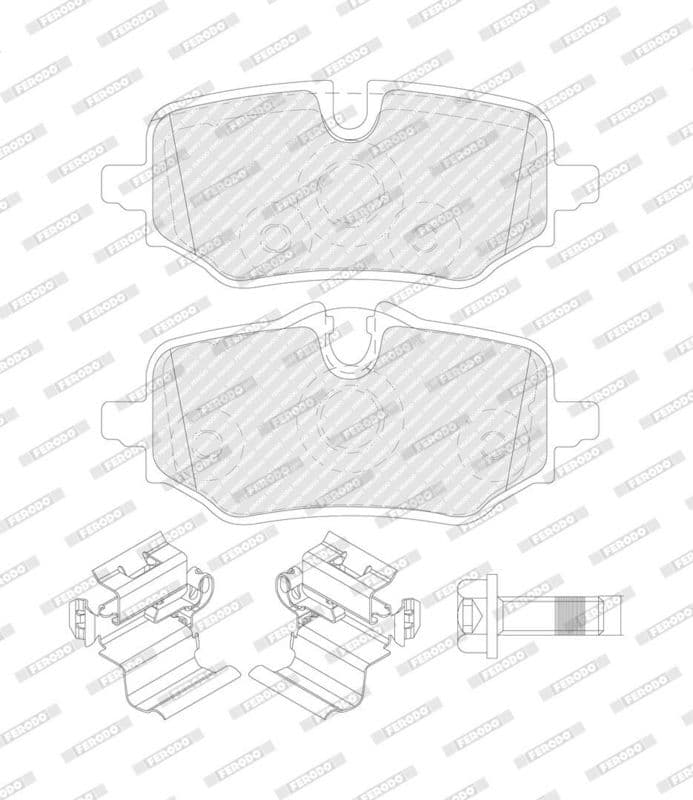 set placute frana,frana disc FERODO PREMIER ECO FRICTION FDB5561