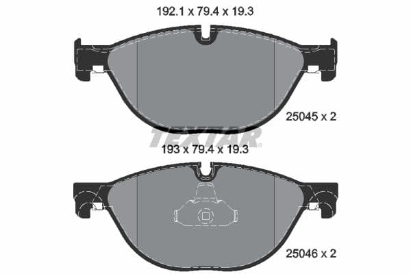 set placute frana,frana disc TEXTAR Q+ 2504501