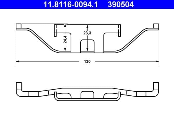 Arc, etrier frana ATE 11.8116-0094.1