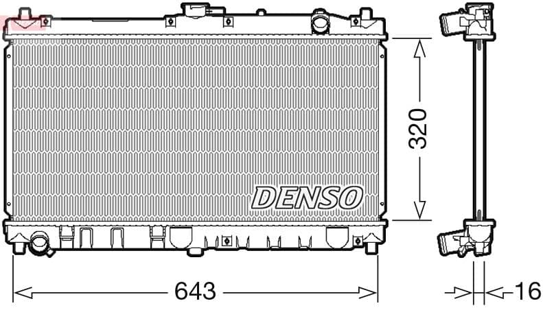 Radiator, racire motor DENSO DRM44031