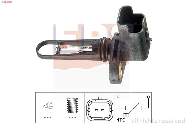 senzor,temperatura aer admisie EPS Made in Italy - OE Equivalent 1.994.021