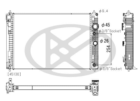 Radiator, racire motor KOYORAD PL023288