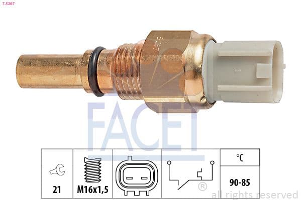 Comutator temperatura, ventilator radiator FACET Made in Italy - OE Equivalent 7.5267