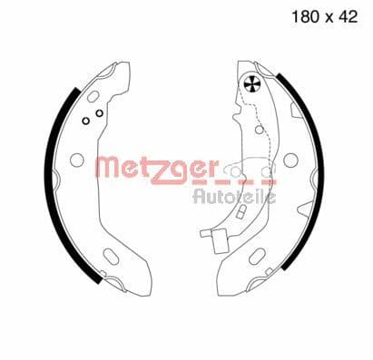 Set saboti frana METZGER AUTOTEILE MG 713