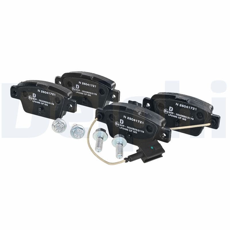 set placute frana,frana disc DELPHI LP2486
