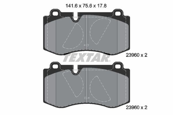 set placute frana,frana disc TEXTAR Q+ 2396001