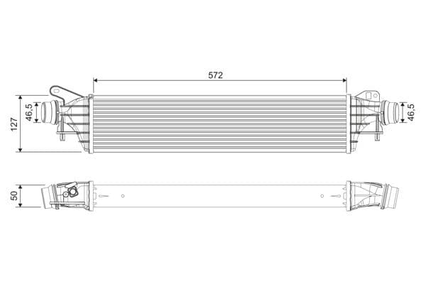 Intercooler, compresor VALEO 818697