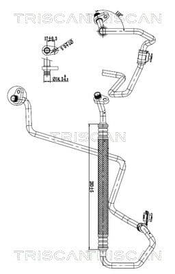 conducta presiune variabila,aer conditionat TRISCAN 9010 28097
