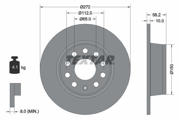 Disc frana TEXTAR PRO 92300003