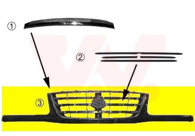 Grila radiator VAN WEZEL 5249510