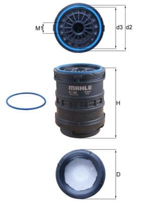 filtru combustibil MAHLE CleanLine KC 646D