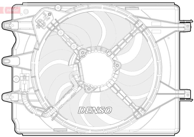 Ventilator, radiator DENSO DER09068