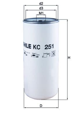 filtru combustibil MAHLE KC 251