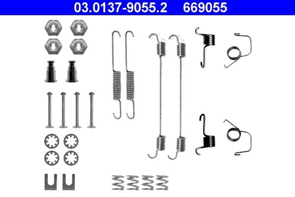 Set accesorii, sabot de frana ATE 03.0137-9055.2